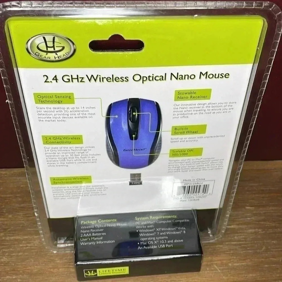 2.4 GHz Wireless Optical Nano Mouse - Picture 2 of 8